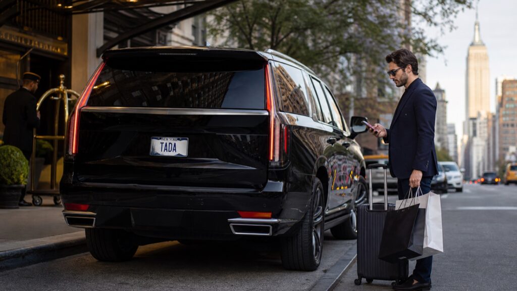 TADA private SUV prepared for a multi-stop Manhattan itinerary